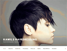 Tablet Screenshot of kamilshairdressing.com